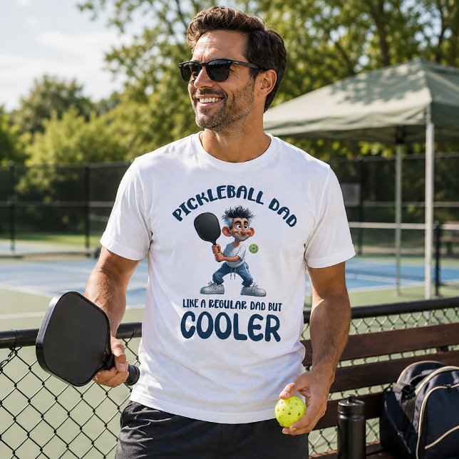 Camiseta Pai de Pickleball, Como um Pai Normal (Criador carregado)