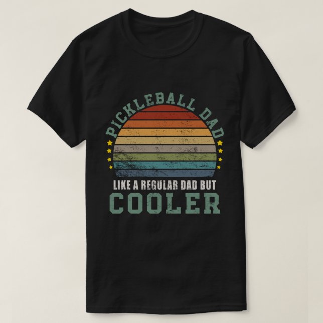 Camiseta Pai de picleball como um Pai normal, mas mais frio (Frente do Design)