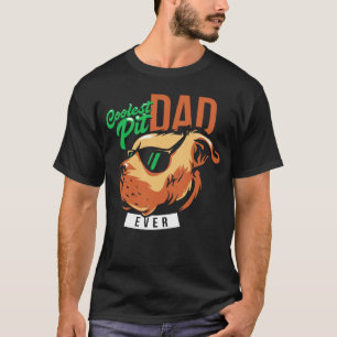 Camiseta Pai de Pitbull Mais Legal de Todos os Tempos Usand