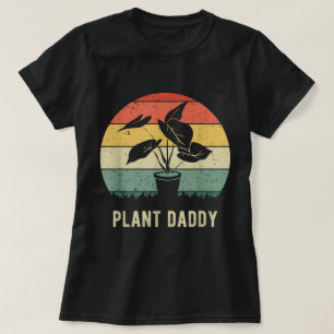 Camiseta Pai de Planta Retro Presente Divertido para Jard