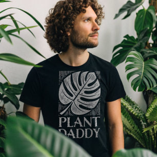 Camiseta Pai de plantas Monstera Leaf House
