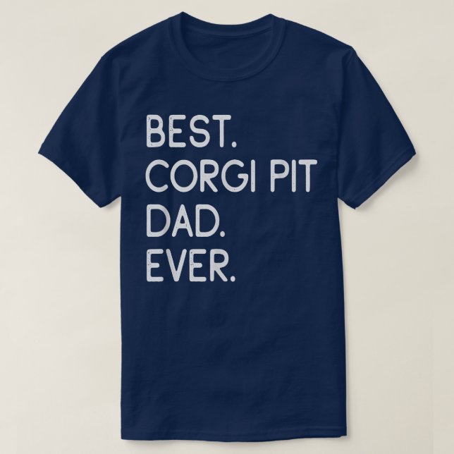 Camiseta Pai De Poço De Corgi De Menores Nunca (Frente do Design)