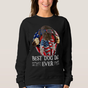 Camiseta Pai de Ponteiro Alemão Curto - Bandeira Americana