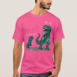 Camiseta Pai de presente ateu engraçado Deus existe dinoss