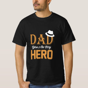 Camiseta Pai de presentes   Pai Você É Meu Herói