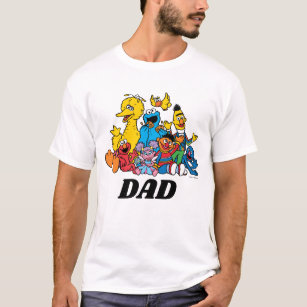 Camiseta Pai de primeiro aniversario do Sesame Street Pals