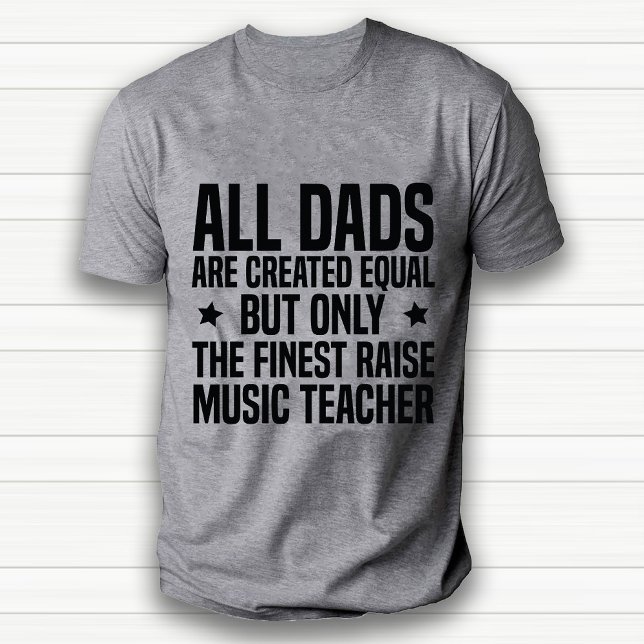 Camiseta Pai de Professores de Música Profissionais Engraça (Funny professional Music Teacher Dad White T-Shirt)