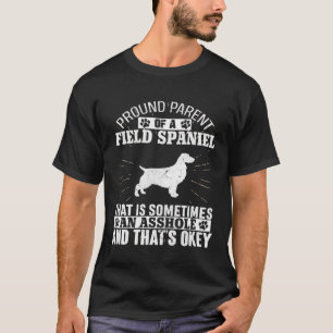 Camiseta Pai de Proprietários de Cães Field Spaniel para Ho