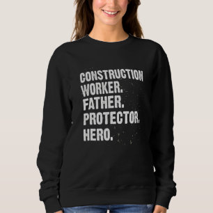 Camiseta Pai de Proteção Hero do Trabalhador de Construção