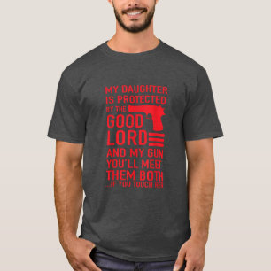 Camiseta PAI de proteção Pai engraçado de moça 
