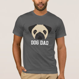Camiseta Pai de Pug Fawn