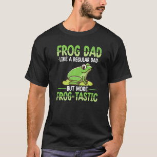Camiseta Pai de rã desenho de caça ao sapo pegador de rãs F