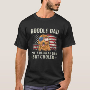 Camiseta Pai de rabisco Goldendoodle Dia de os pais de Band