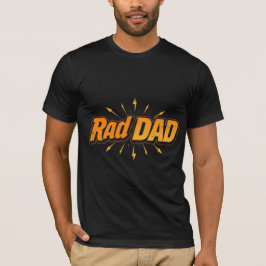 Camiseta Pai de Rad - Design de Vintage retroativo para o P