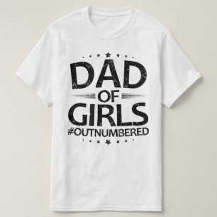 Camiseta pai de raparigas em menor número