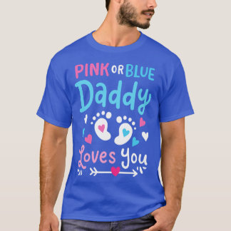 Camiseta Pai de Revisão de Gênero Pai Rosa ou Azul