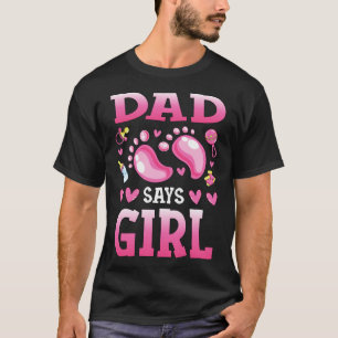 Camiseta Pai De Revolução De Gênero Diz Menina Bebê Corresp