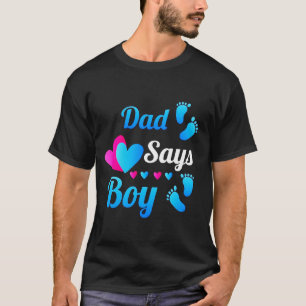 Camiseta Pai De Revolução De Gênero Diz Pai De Menino Re