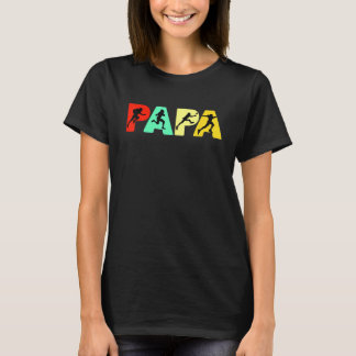 Camiseta Pai de Rugby Papa Rugby Padre Retro