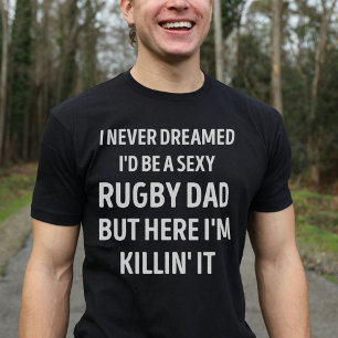 Camiseta Pai de Rugby Piada de Pai Engraçada