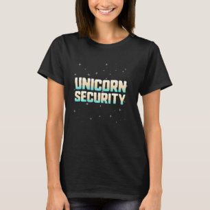 Camiseta Pai de Segurança do Unicórnio do Halloween Mãe Fil