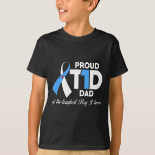 Camiseta Pai De Sensibilização Para A Diabetes Do Filho, Or