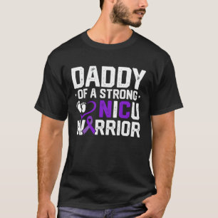 Camiseta Pai de Sensibilização Pré-maturidade Nicu Warrior 