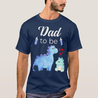 Camiseta Pai De Ser Chá de fraldas De Dinossauro Para Garot