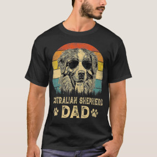 Camiseta Pai de Shepherd australiano Vintage lança pais