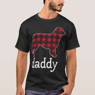 Camiseta Pai de Shepherd australiano Xadrez vermelha Auss