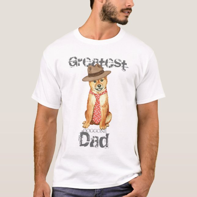 Camiseta Pai de Shiba Inu (Frente)