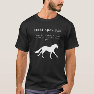 Camiseta Pai de Show de Cavalos Masculino Com Cavalo Galopa