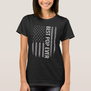 Camiseta Pai De Sinalizador Americano Para O Melhor Dia de