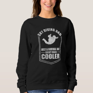 Camiseta Pai De Skydiving Mens Apenas Um Pai Normal, Exceto