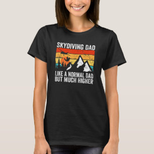 Camiseta Pai De Skydiving Mens Como Um Pai Normal Skydiver