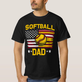 Camiseta Pai de Softball Americano