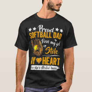 Camiseta Pai de Softball em Cuta de Pai de Mens Ortopoldo 5
