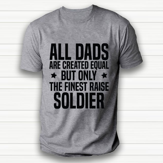 Camiseta Pai de Soldado Engraçado ou Branco de Apreciação d (Funny Soldier Dad or Husband Appreciation White T-Shirt)