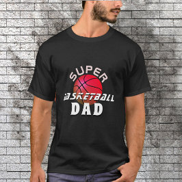 Camiseta Pai de Super Basquete Padre Negro
