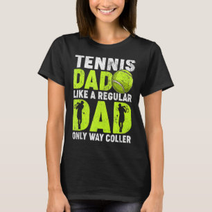Camiseta Pai De Tênis Da Caneta Como Um Jogador De Tênis De
