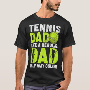 Camiseta Pai De Tênis Da Caneta Como Um Jogador De Tênis De