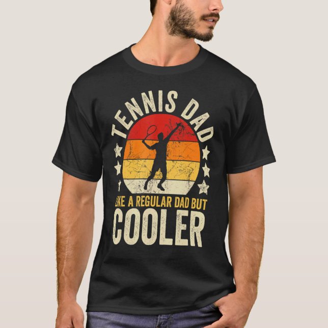 Camiseta Pai De Tênis De Menores Como Um Pai Regular, Mas F (Frente)