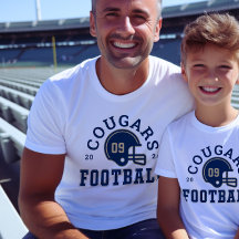 Pai de time de futebol personalizado Navy Varsity