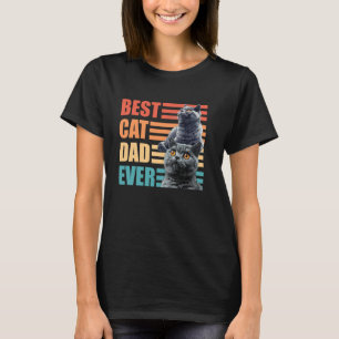 Camiseta Pai de tomate britânico Shorthair Papa MELHOR NUNC