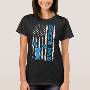 Camiseta Pai de Torcida EUA Bandeira Americana Pai de Cheer