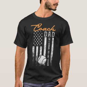 Camiseta Pai De Treinador De Baseball Como Um Pai Normal Ap