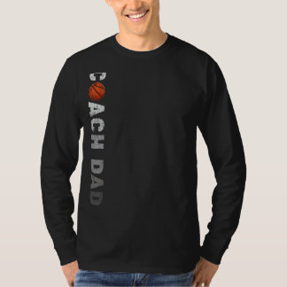 Camiseta Pai de treinador de basquetebol em basquetebol no