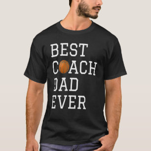 Camiseta Pai De Treinador De Basquetebol Melhor Retrorna