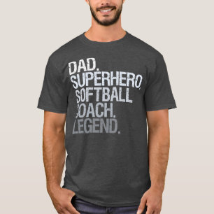 Camiseta Pai de treinador de softball