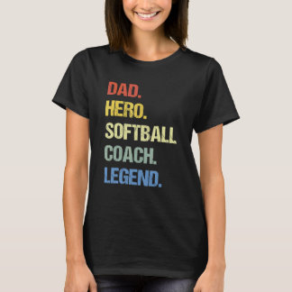 Camiseta Pai de treinador de softball